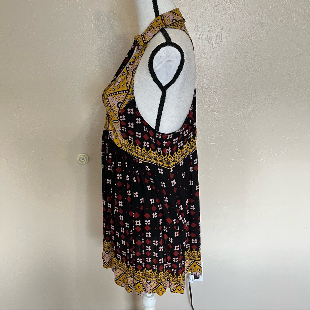 Free People Charlotte Sleeveless Racerback Collared Tunic Top Womens Size Small - Picture 5 of 13